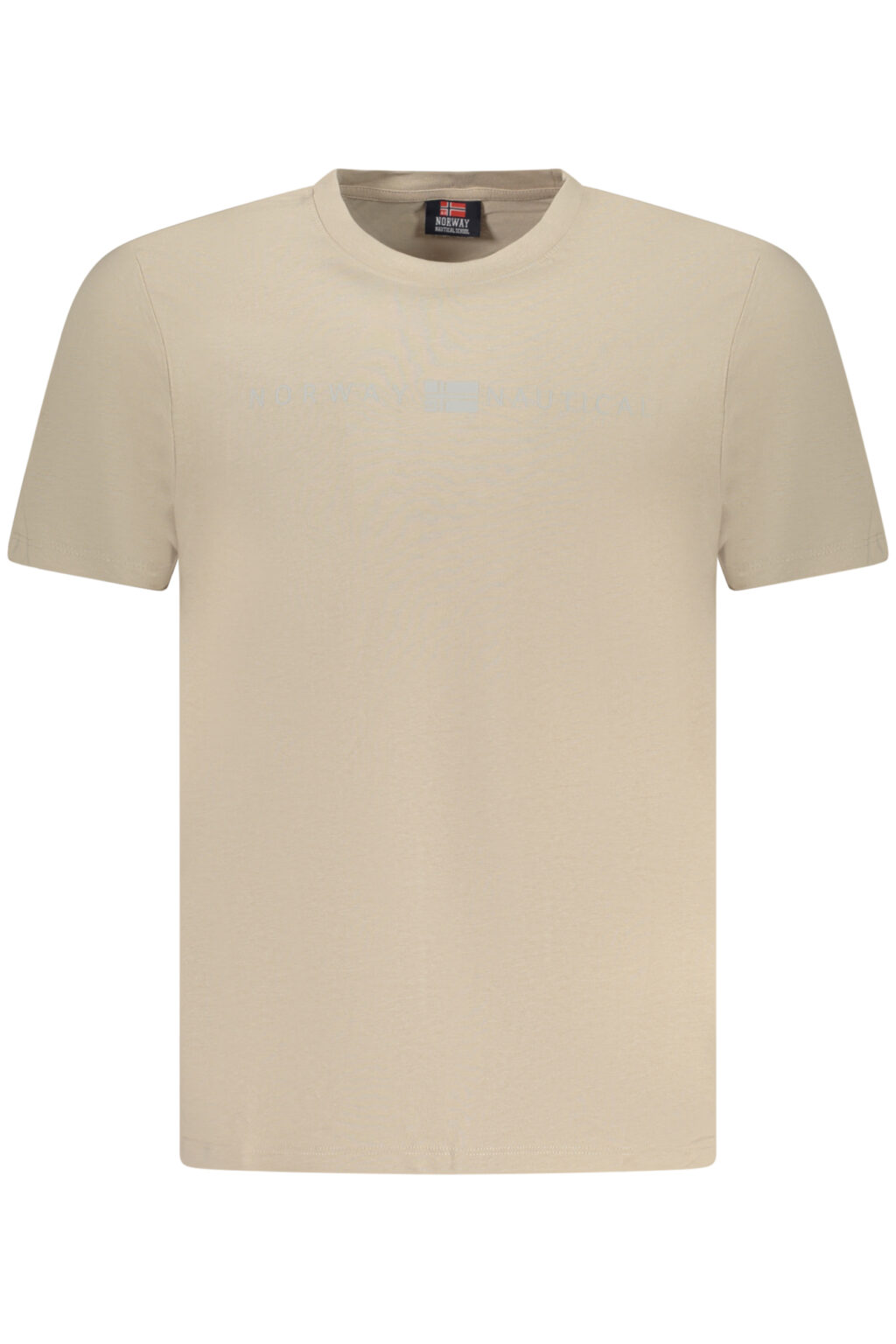 norway1963t-shirtmanichecorteuomobeige_1 NORWAY 1963 vyriški marškinėliai trumpomis rankovėmis, smėlio spalvos