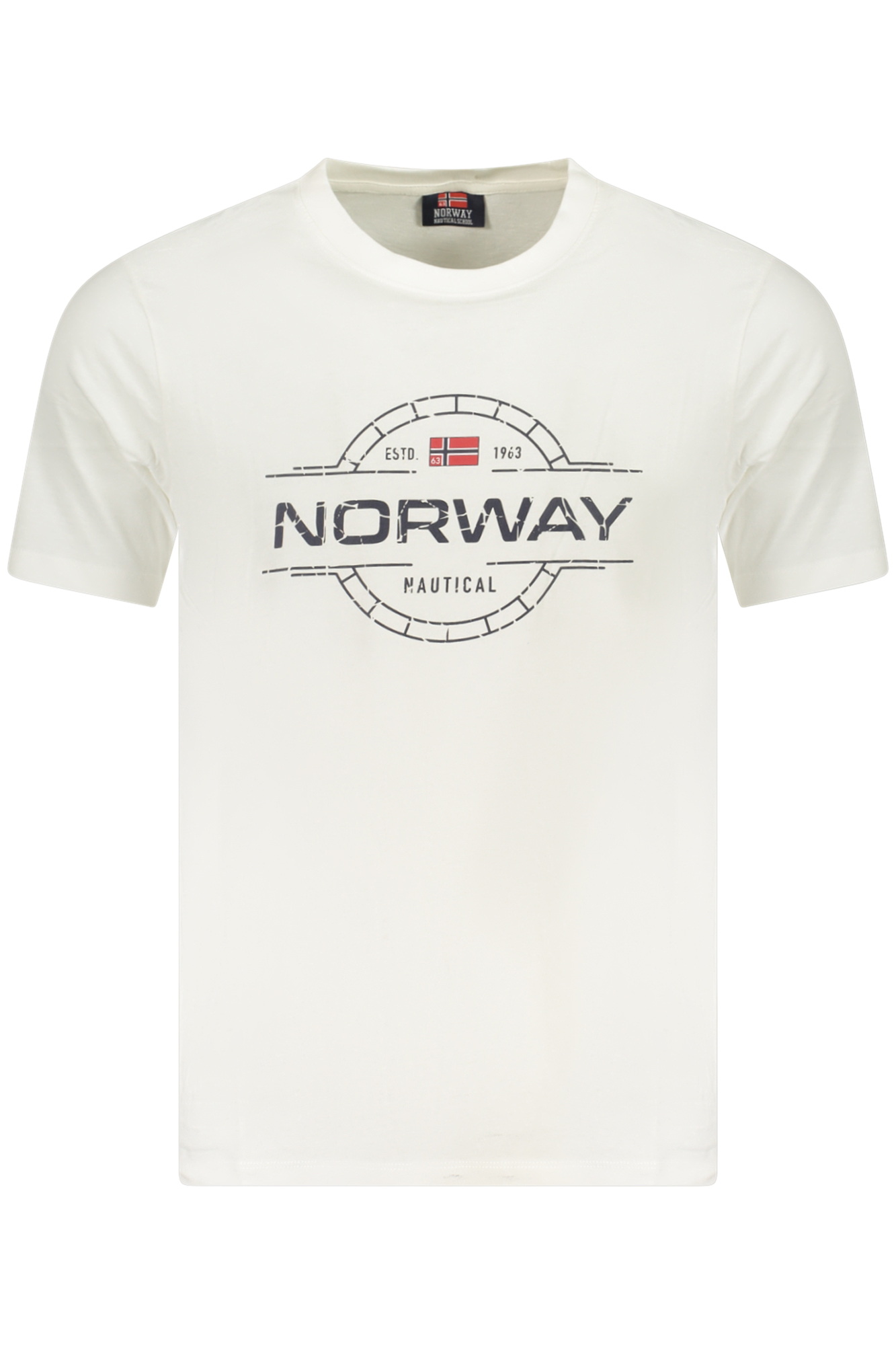 NORWAY 1963 balti vyriški marškinėliai trumpomis rankovėmis NORWAY 1963 balti vyriški marškinėliai trumpomis rankovėmis