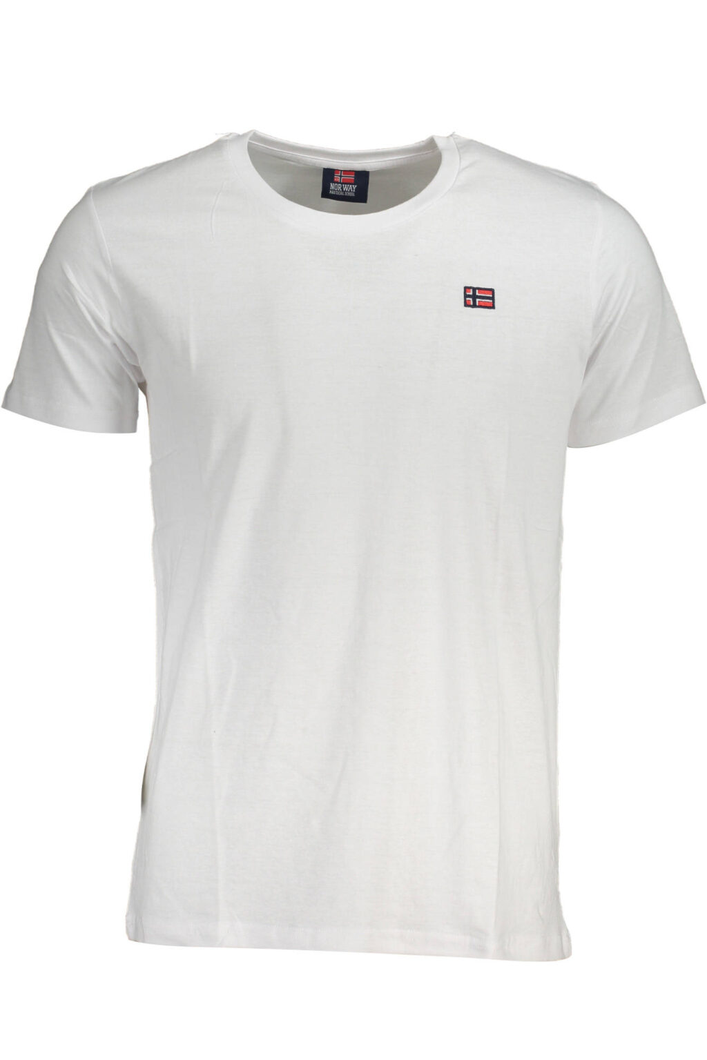 norway1963t-shirtmanichecorteuomobianco_1 NORWAY 1963 vyriški marškinėliai trumpomis rankovėmis, balti