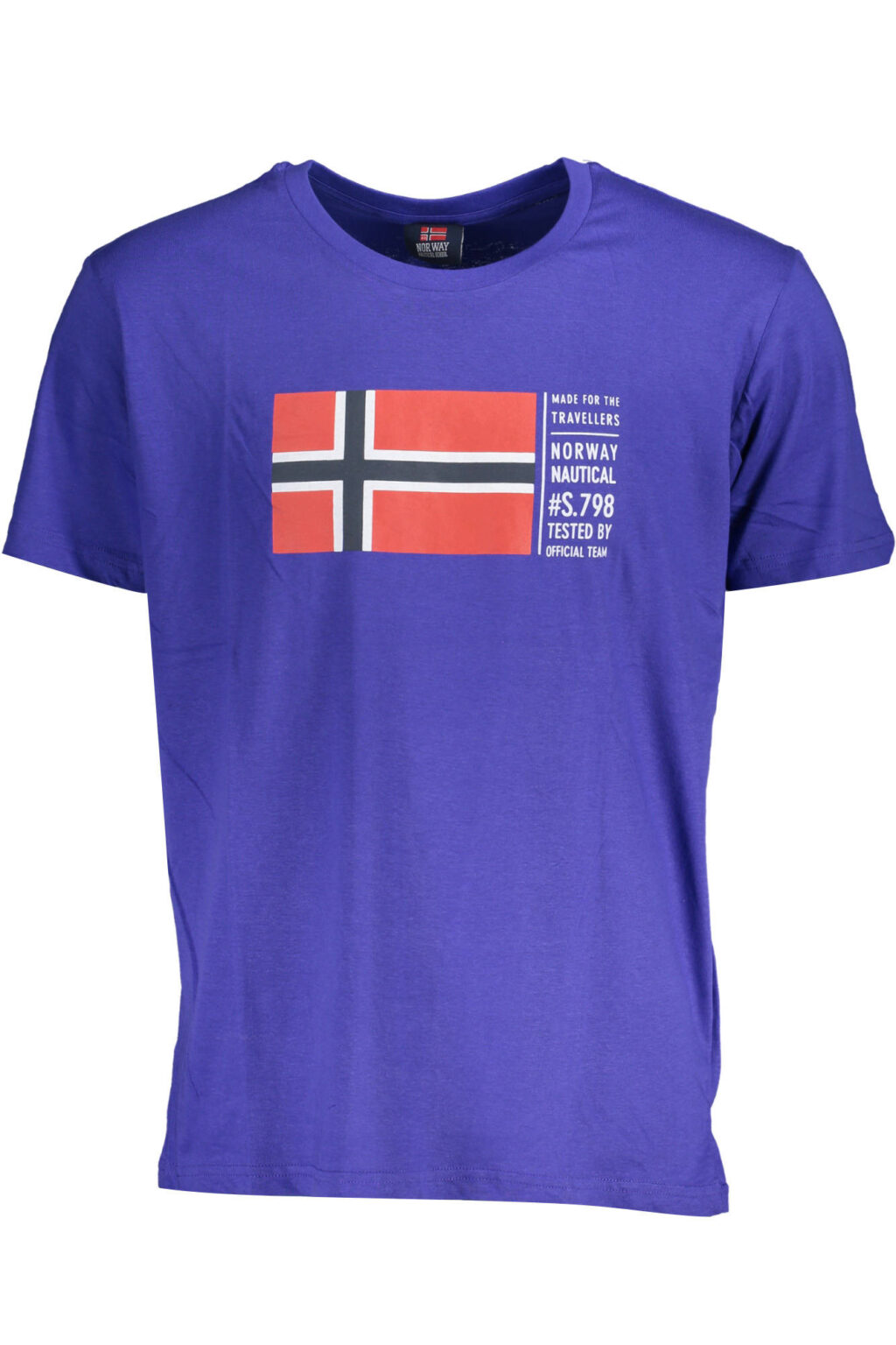 norway1963t-shirtmanichecorteuomoblu_1 NORWAY 1963 vyriški marškinėliai trumpomis rankovėmis, mėlyni