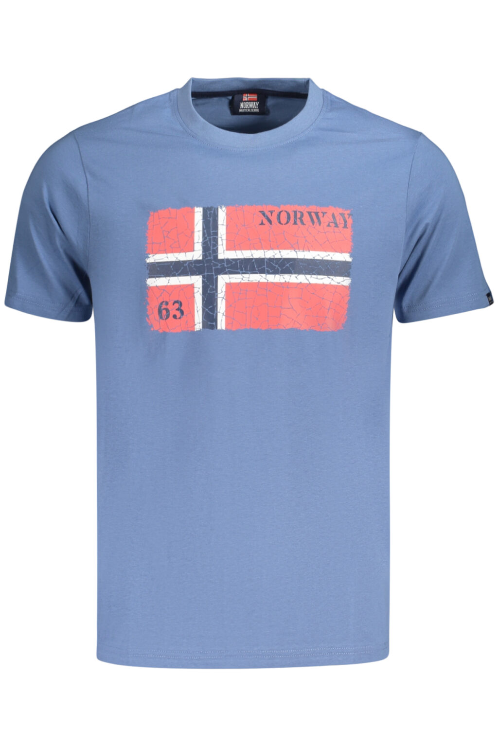 NORWAY 1963 mėlyni vyriški marškinėliai trumpomis rankovėmis