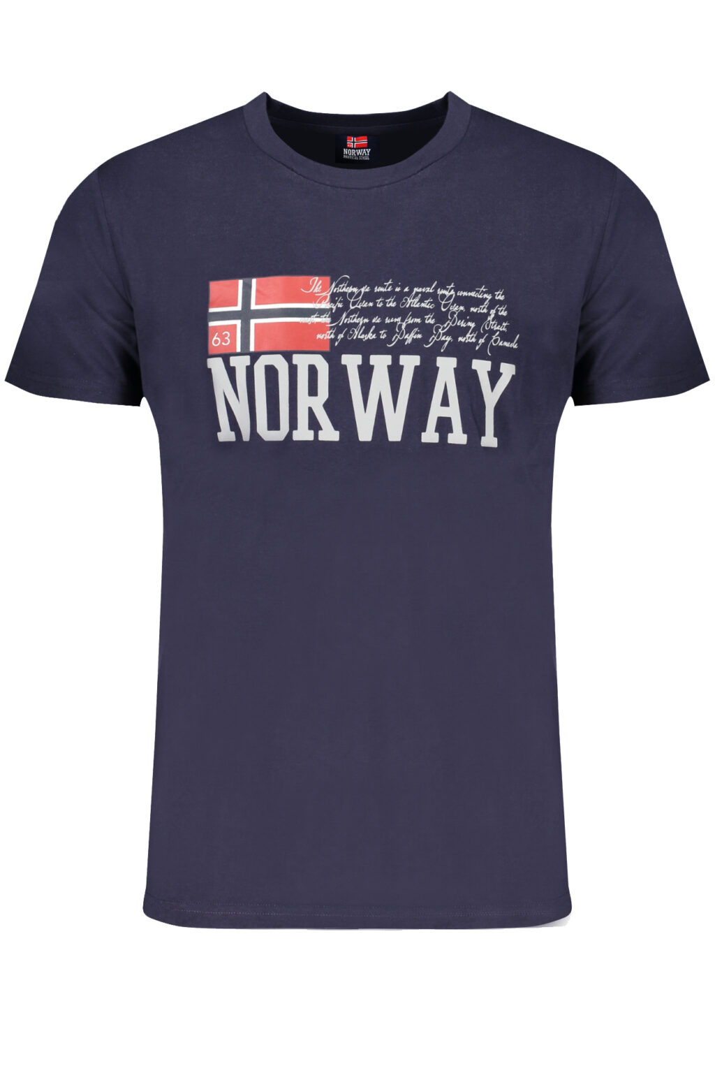 NORWAY 1963 mėlyni vyriški marškinėliai trumpomis rankovėmis