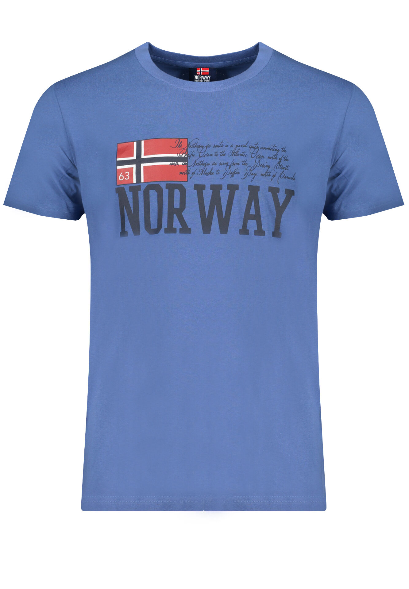 NORWAY 1963 MEN'S SHORT SLEEVE T-SHIRT BLUE