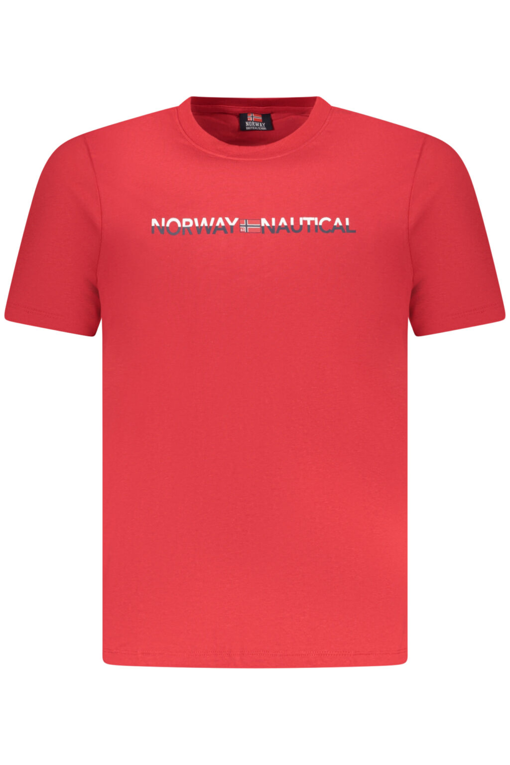 norway1963t-shirtmanichecorteuomorosso_1 NORWAY 1963 vyriški marškinėliai trumpomis rankovėmis, raudoni