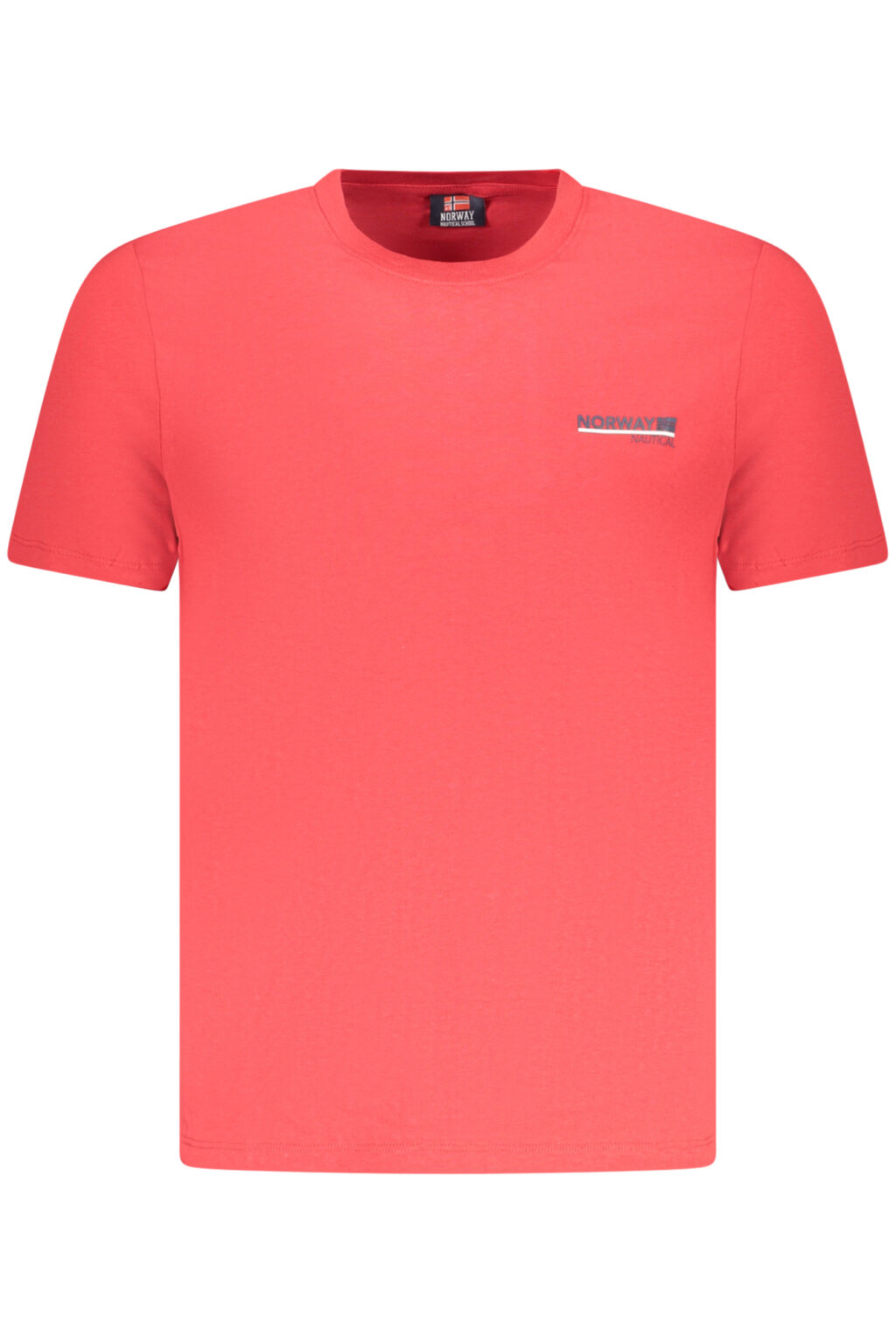 norway1963t-shirtmanichecorteuomorosso_1 NORWAY 1963 vyriški marškinėliai trumpomis rankovėmis, raudoni