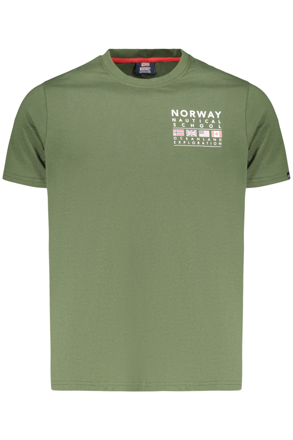 norway1963t-shirtmanichecorteuomoverde_1 NORWAY 1963 vyriški marškinėliai trumpomis rankovėmis, žali