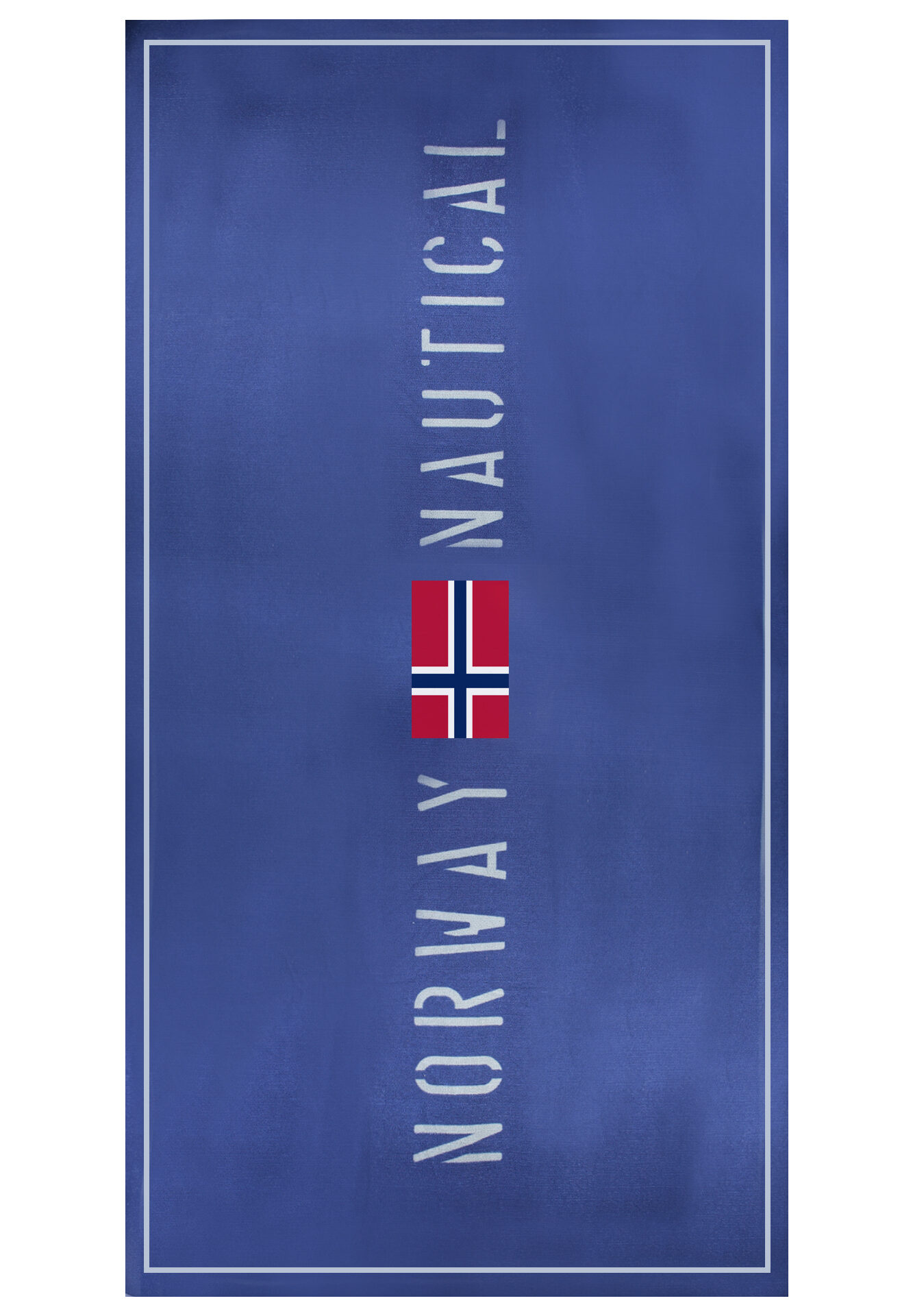 NORWAY 1963 UNISEX BLUE BEACH TOWEL