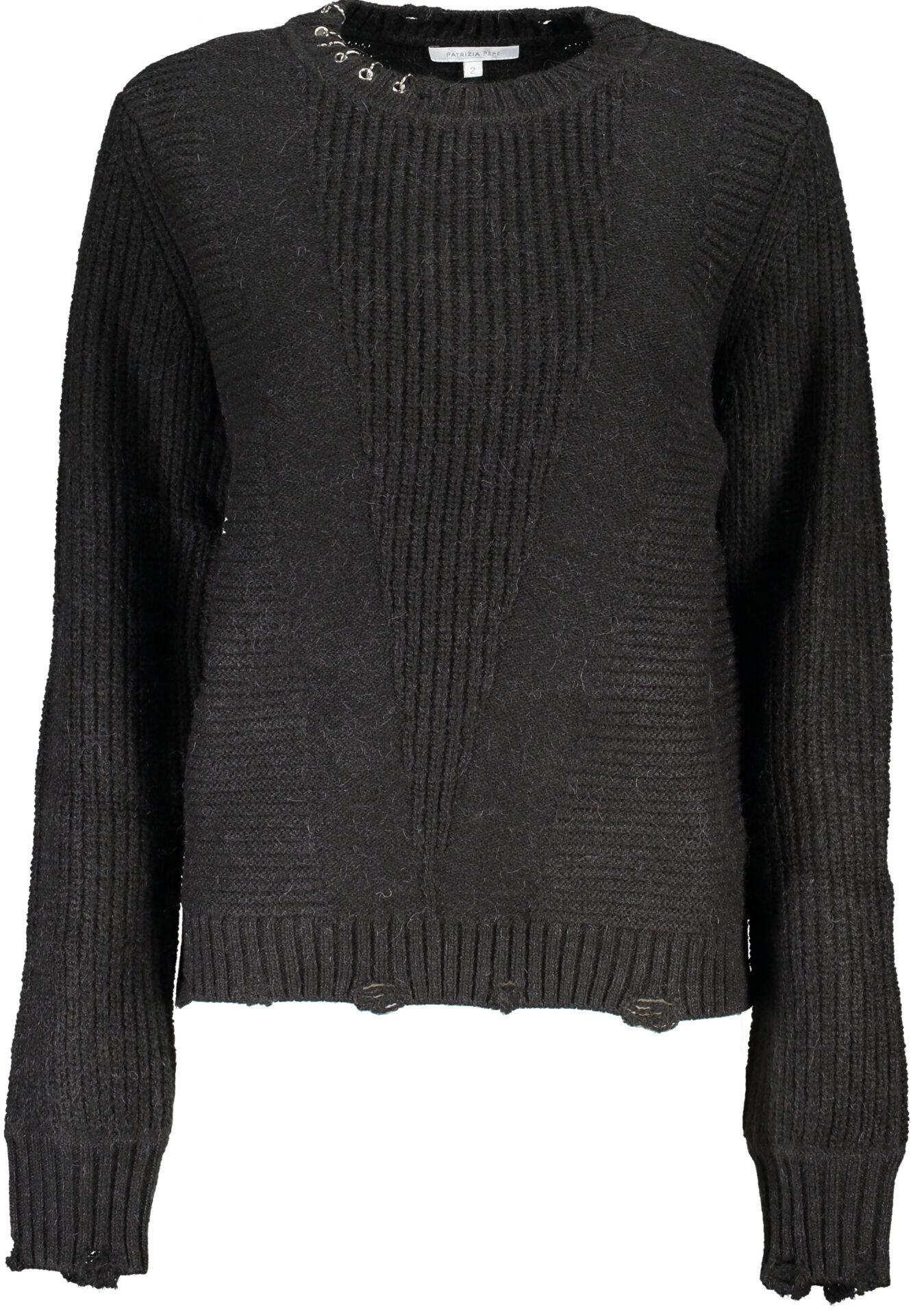 PATRIZIA PEPE WOMEN'S BLACK SWEATER