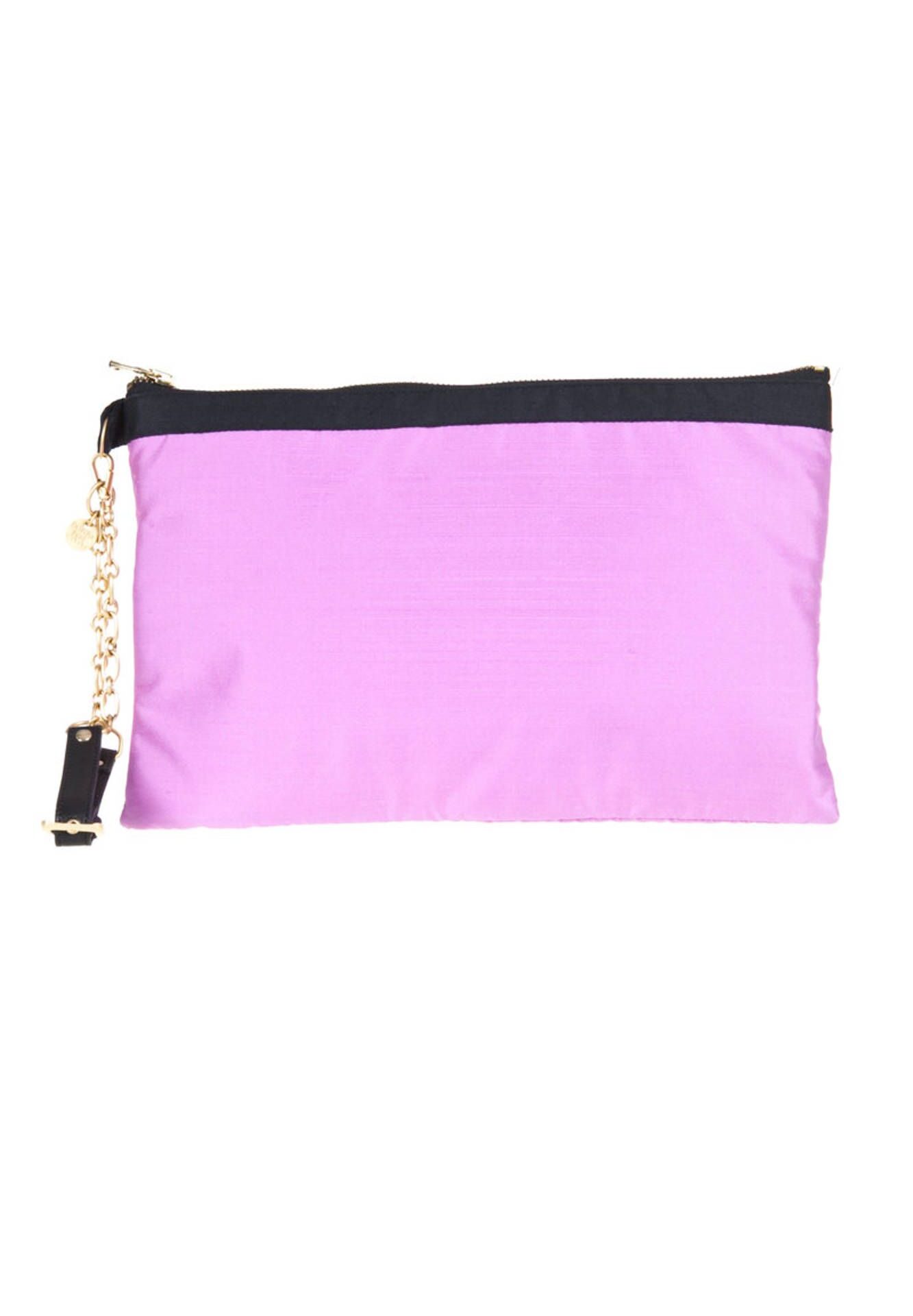 PATRIZIA PEPE PURPLE WOMAN CLUTCH