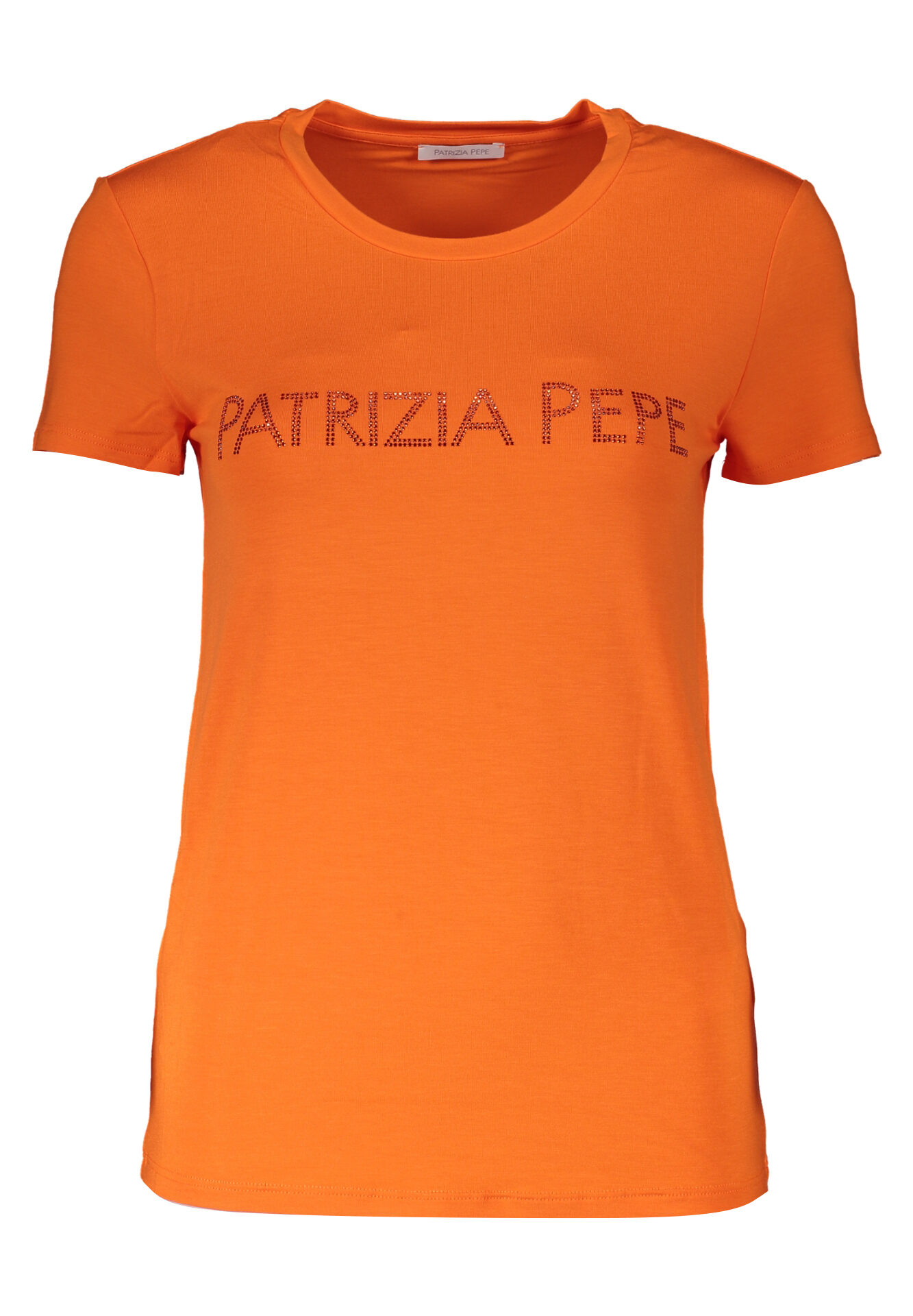 PATRIZIA PEPE WOMEN'S SHORT SLEEVE T-SHIRT ORANGE