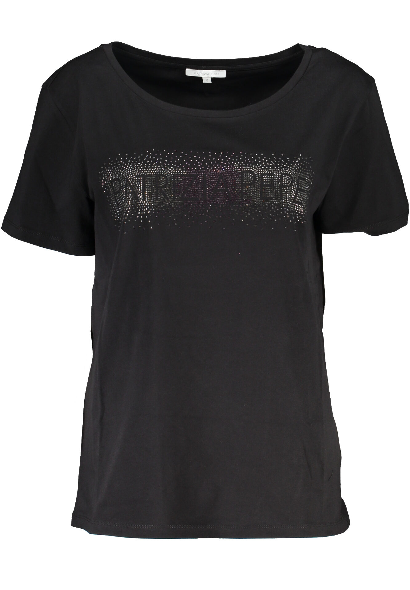 PATRIZIA PEPE WOMEN'S SHORT SLEEVE T-SHIRT BLACK
