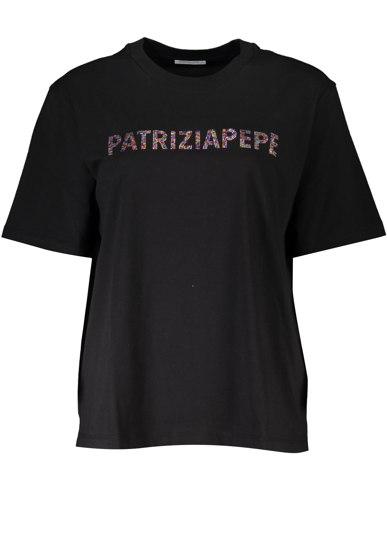 PATRIZIA PEPE WOMEN'S SHORT SLEEVE T-SHIRT BLACK
