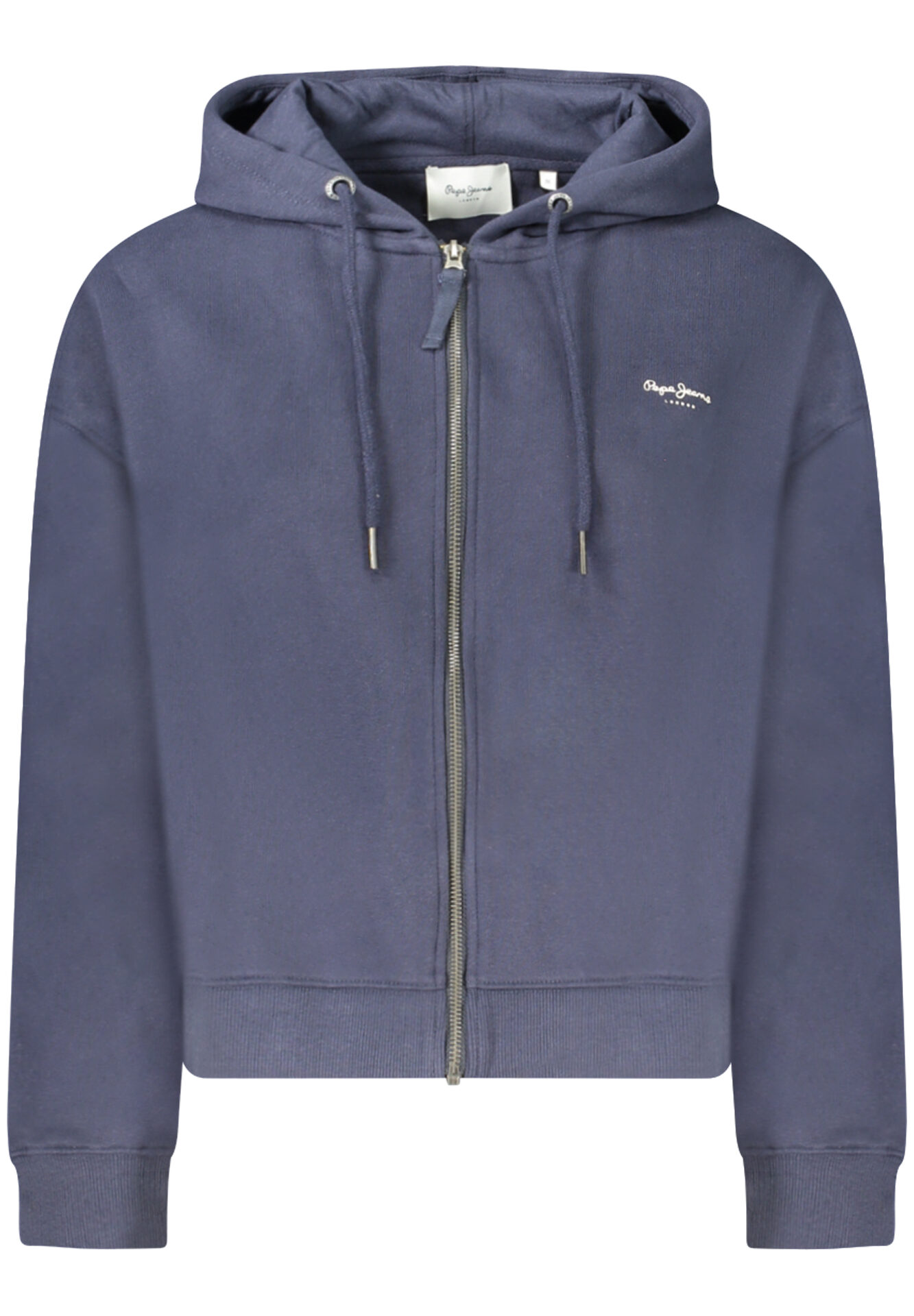 PEPE JEANS WOMEN'S BLUE ZIP-UP SWEATSHIRT