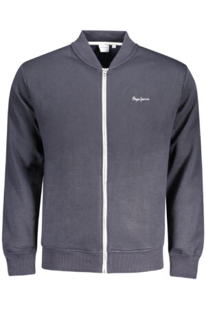 PEPE JEANS vyriškas užsegamas džemperis, mėlynas