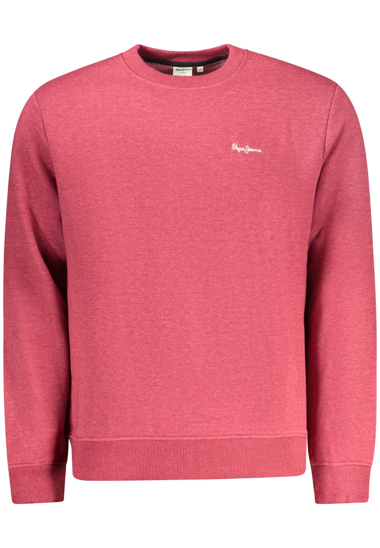 PEPE JEANS MEN'S RED ZIP-UP SWEATSHIRT