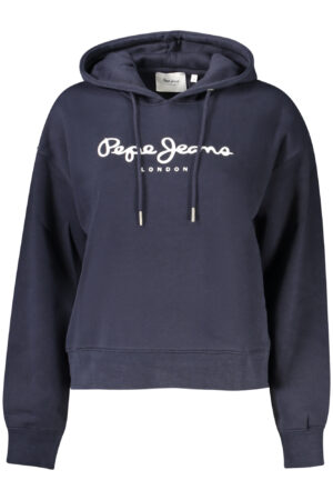 PEPE JEANS moteriškas džemperis su užtrauktuku, mėlynas