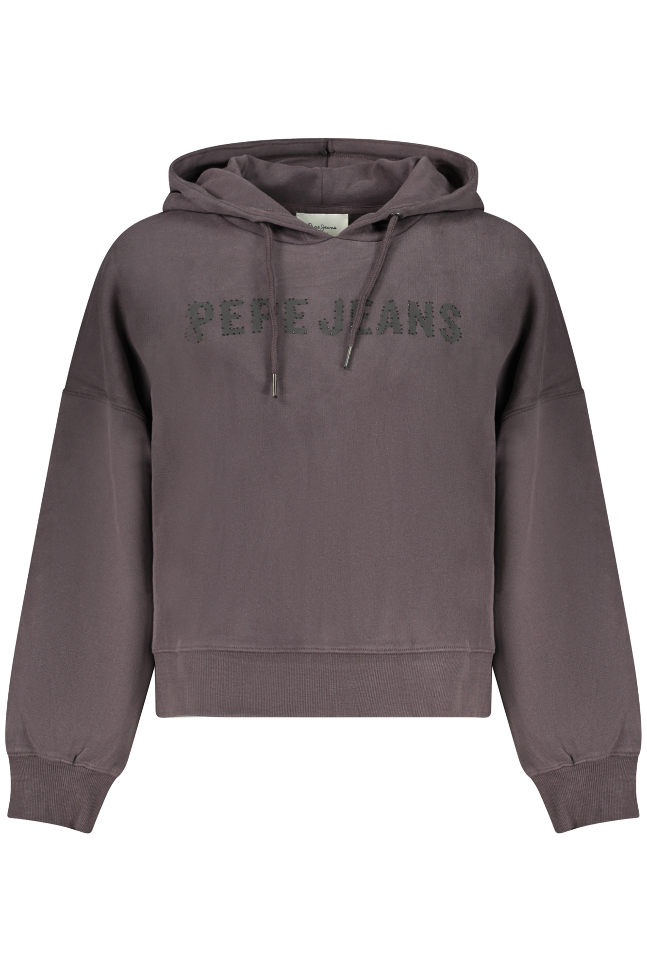 PEPE JEANS moteriškas juodas džemperis su užtrauktuku PEPE JEANS moteriškas juodas džemperis su užtrauktuku