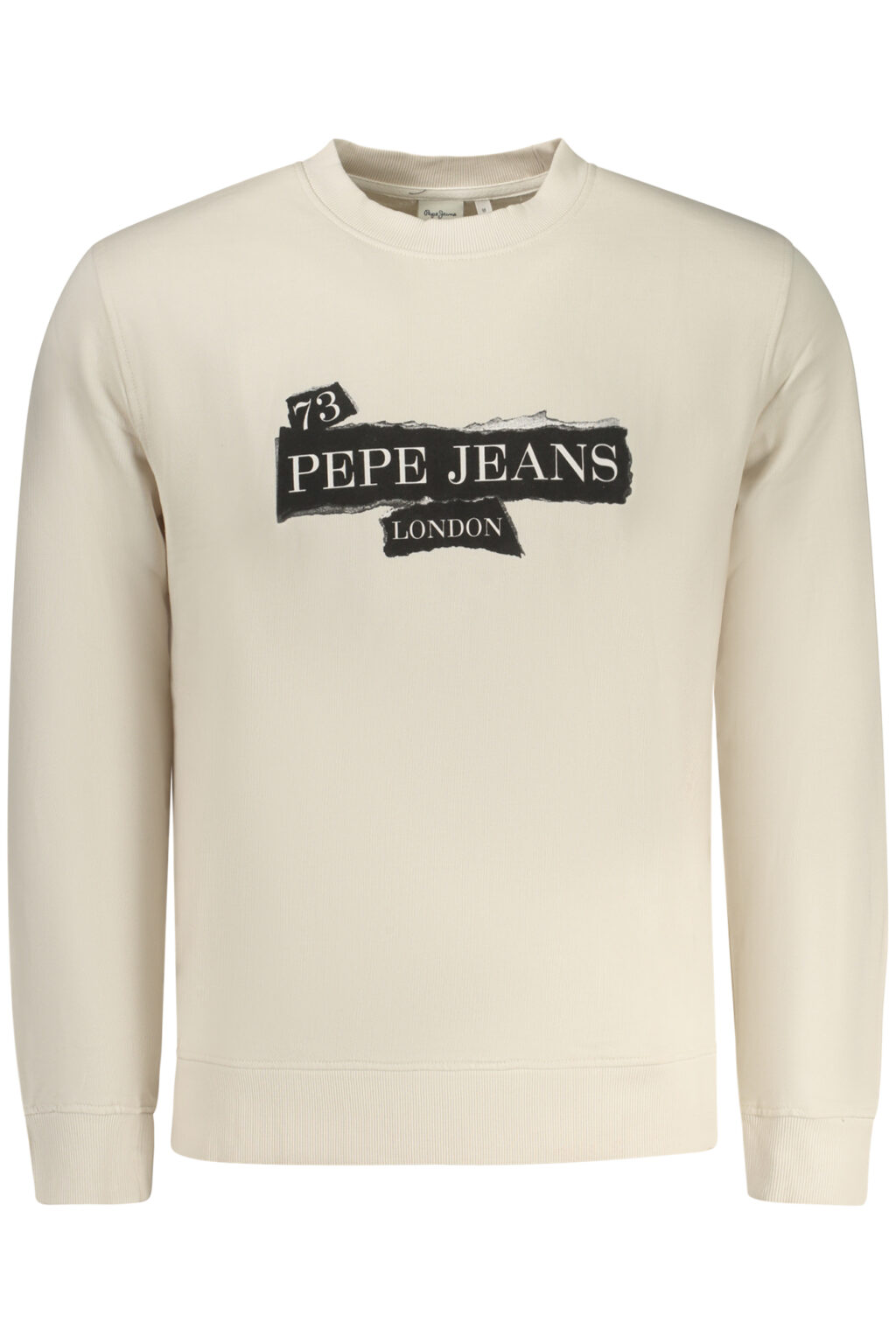 PEPE JEANS vyriškas smėlio spalvos džemperis su užtrauktuku