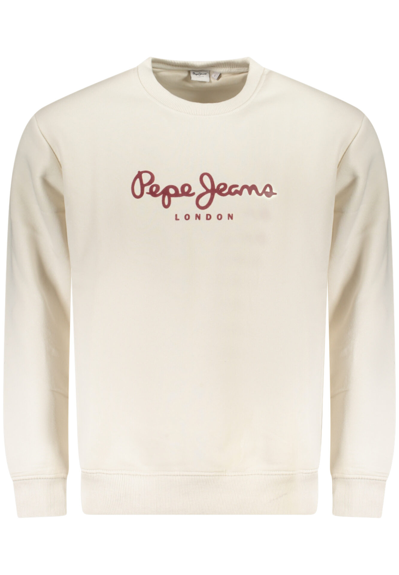 PEPE JEANS MEN'S WHITE ZIP-UP SWEATSHIRT