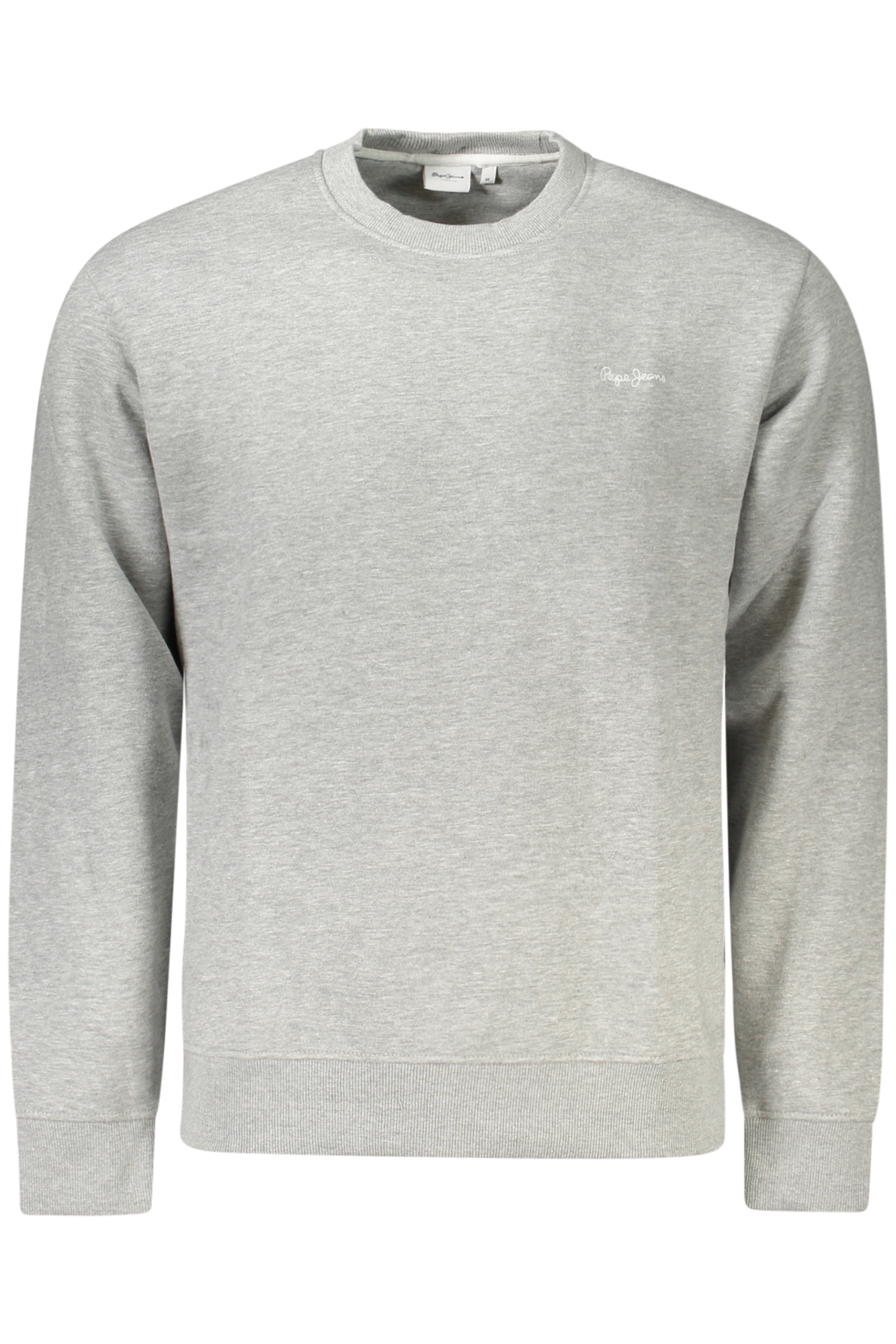 PEPE JEANS MEN'S GRAY ZIP-UP SWEATSHIRT PEPE JEANS MEN'S GRAY ZIP-UP SWEATSHIRT