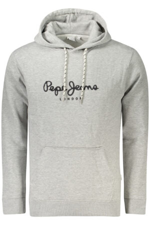 PEPE JEANS vyriškas užsegamas džemperis, pilkas