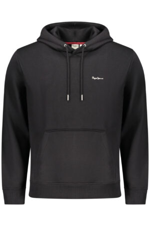 PEPE JEANS MEN'S BLACK ZIP-UP SWEATSHIRT