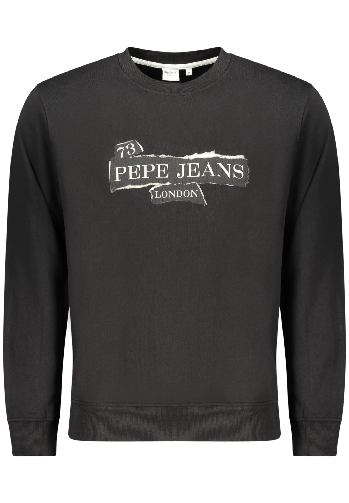 PEPE JEANS MEN'S BLACK ZIP-UP SWEATSHIRT