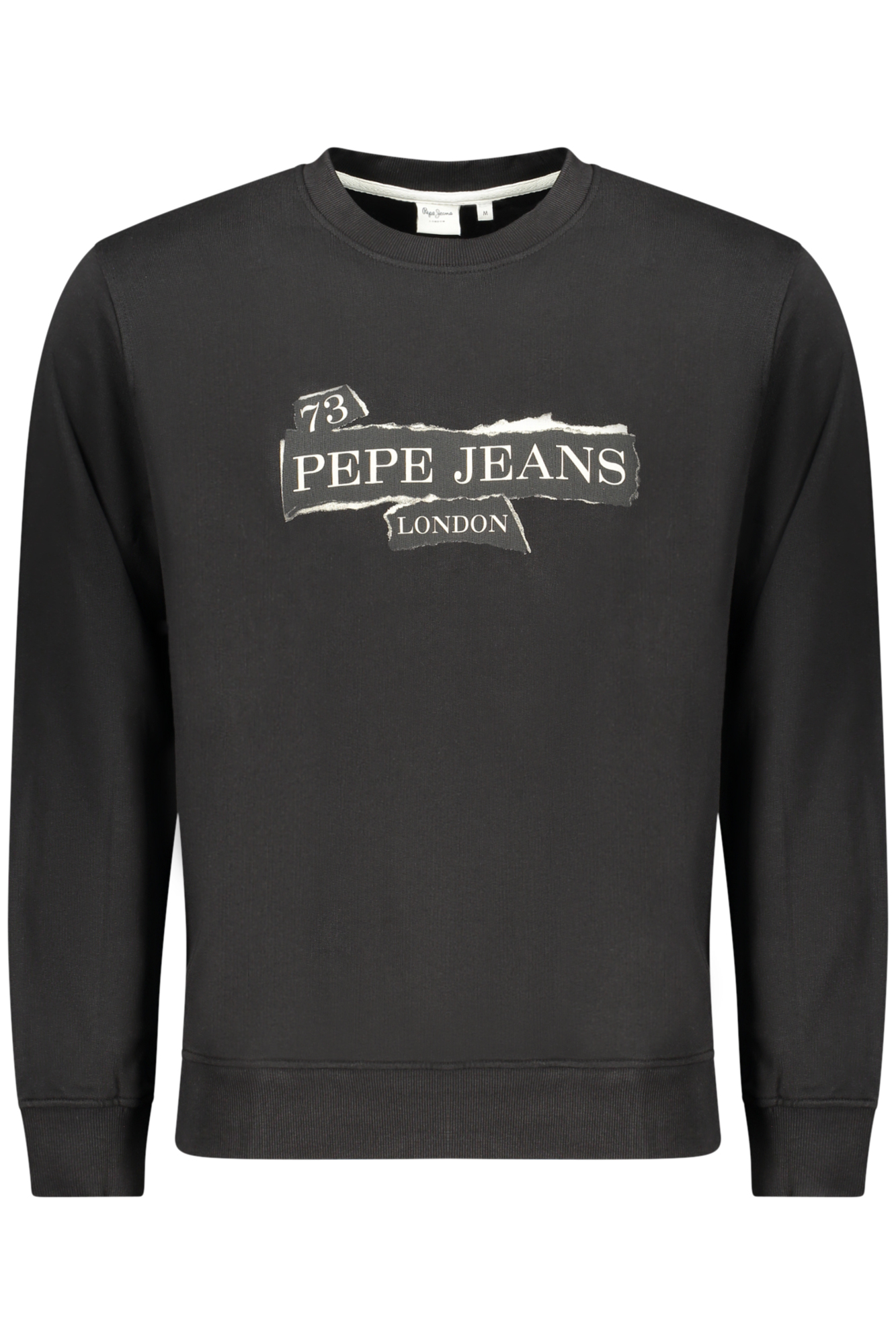 PEPE JEANS MEN'S BLACK ZIP-UP SWEATSHIRT PEPE JEANS MEN'S BLACK ZIP-UP SWEATSHIRT