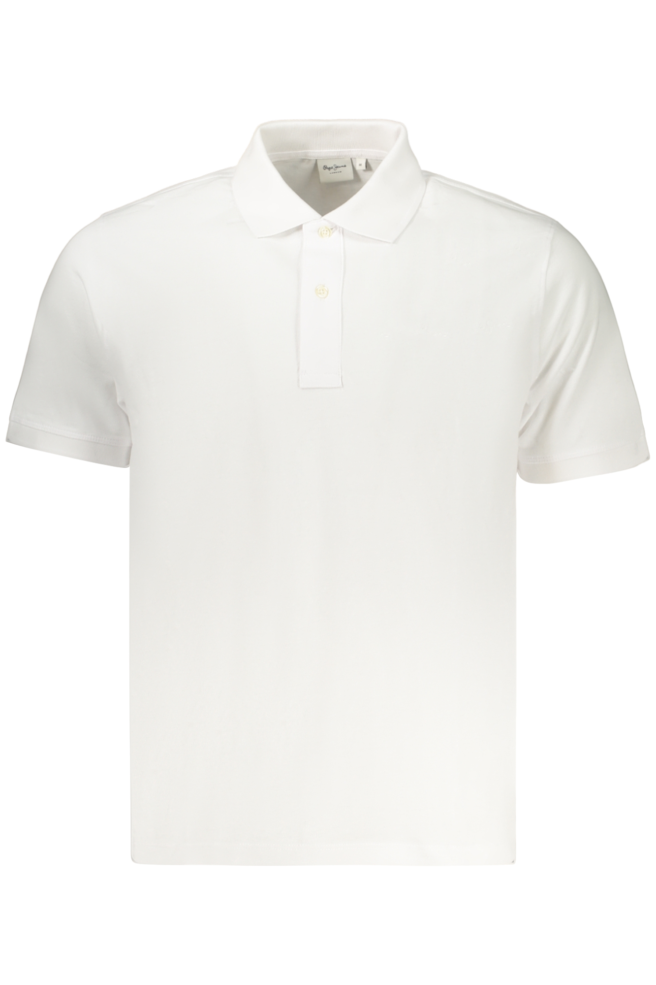 PEPE JEANS MEN'S SHORT-SLEEVED POLO SHIRT WHITE PEPE JEANS MEN'S SHORT-SLEEVED POLO SHIRT WHITE