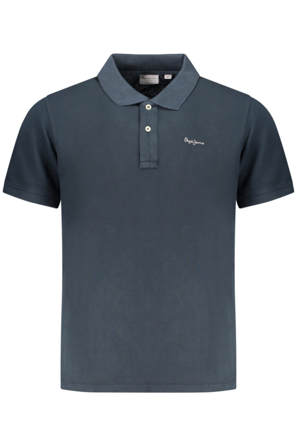 pepejeanspolomanichecorteuomoblu_1 PEPE JEANS mėlyni vyriški polo marškinėliai trumpomis rankovėmis