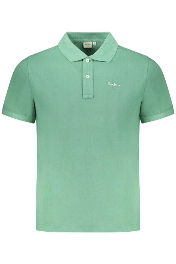 PEPE JEANS žali vyriški polo marškinėliai trumpomis rankovėmis