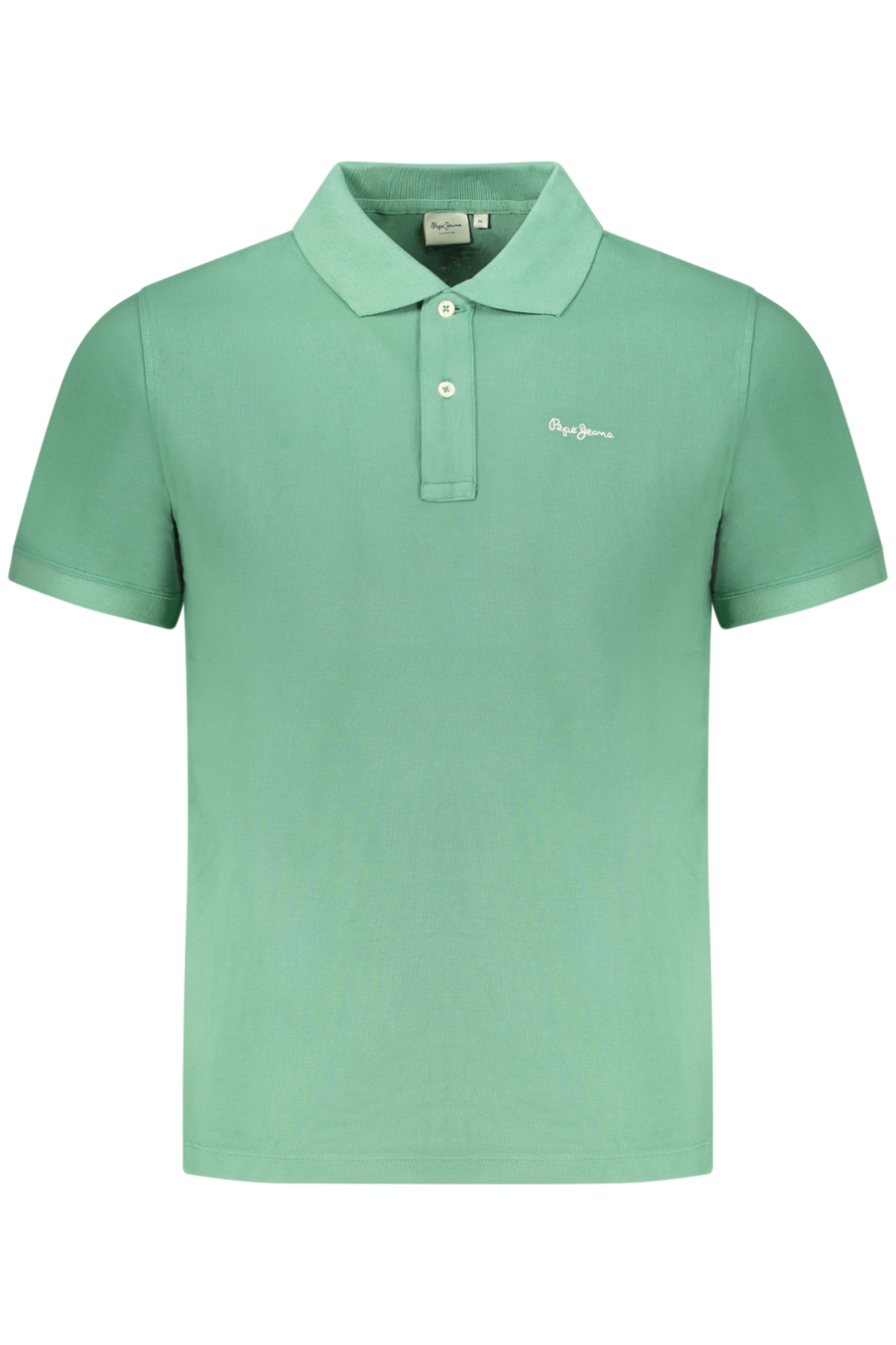 PEPE JEANS MEN'S SHORT-SLEEVED POLO SHIRT, GREEN PEPE JEANS MEN'S SHORT-SLEEVED POLO SHIRT, GREEN