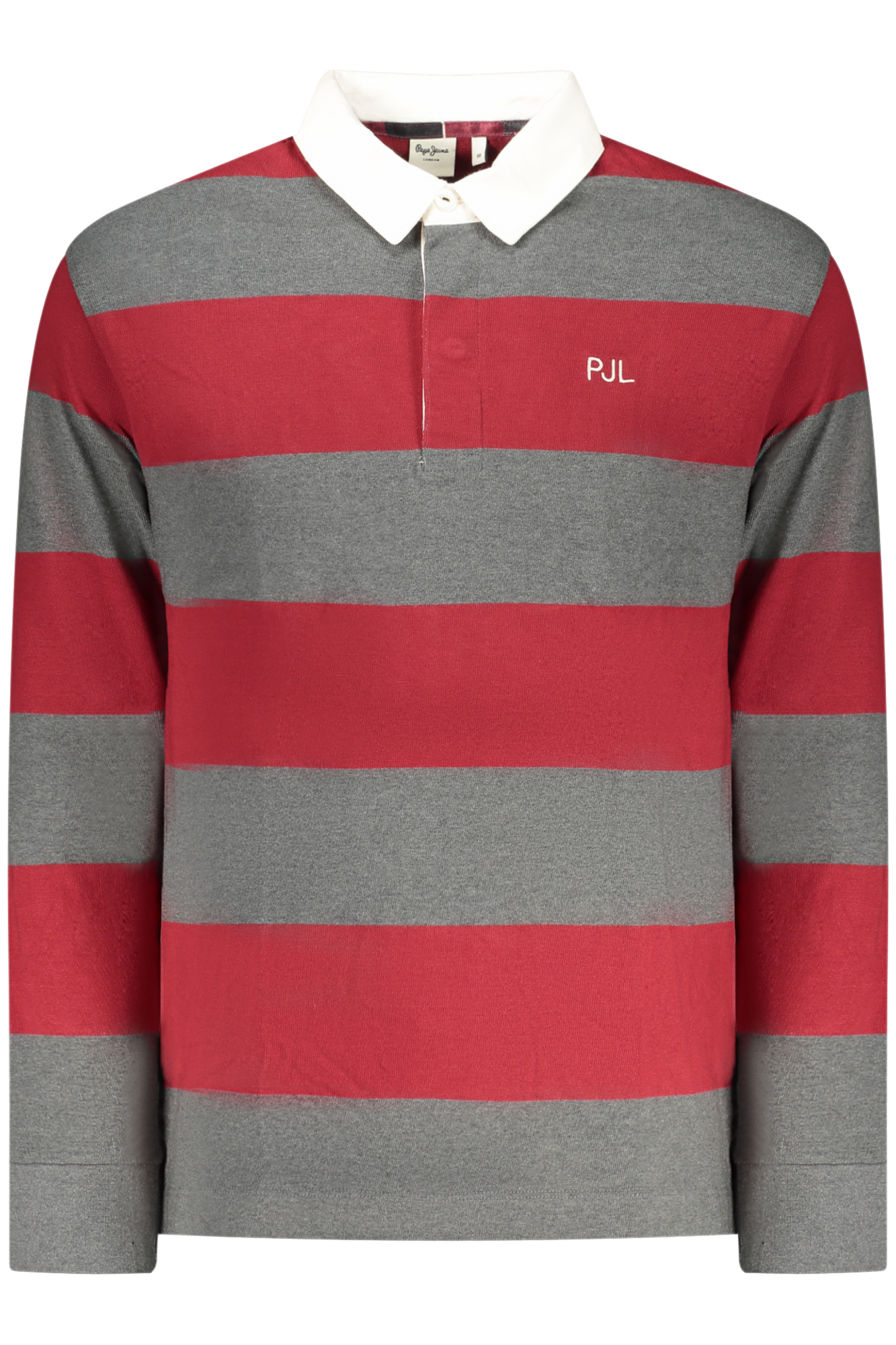 PEPE JEANS MEN'S LONG-SLEEVED POLO SHIRT, RED PEPE JEANS MEN'S LONG-SLEEVED POLO SHIRT, RED