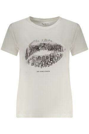 PEPE JEANS WOMEN'S SHORT-SLEEVE T-SHIRT WHITE