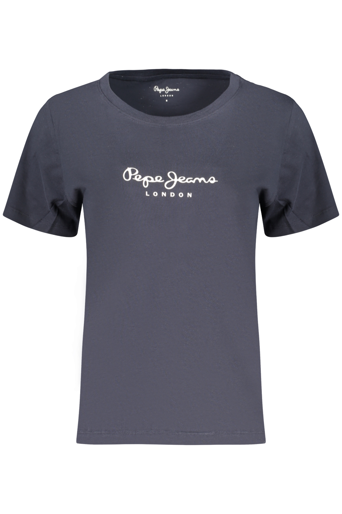 PEPE JEANS mėlyni moteriški marškinėliai trumpomis rankovėmis PEPE JEANS mėlyni moteriški marškinėliai trumpomis rankovėmis