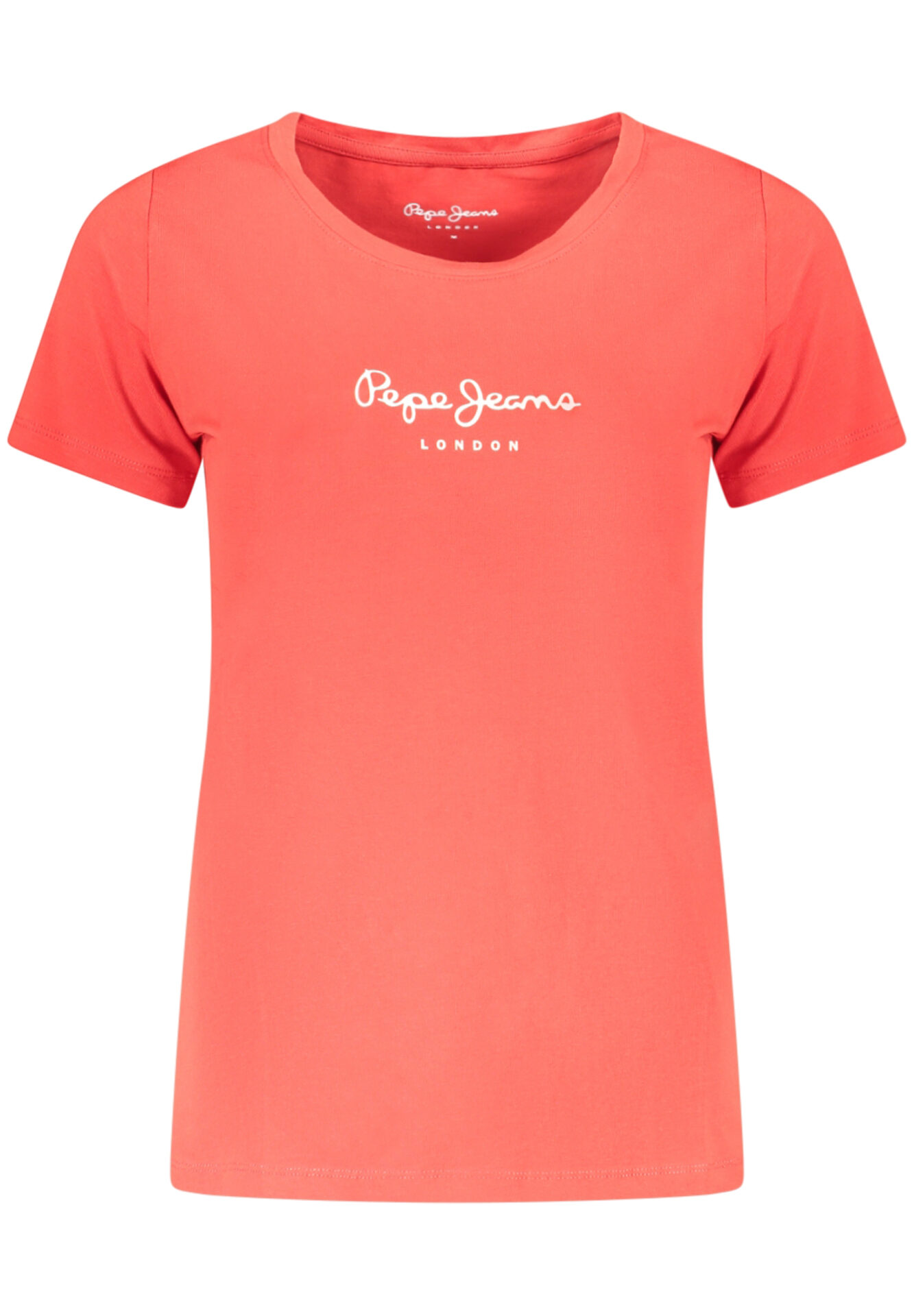 PEPE JEANS WOMEN'S SHORT-SLEEVED T-SHIRT, RED