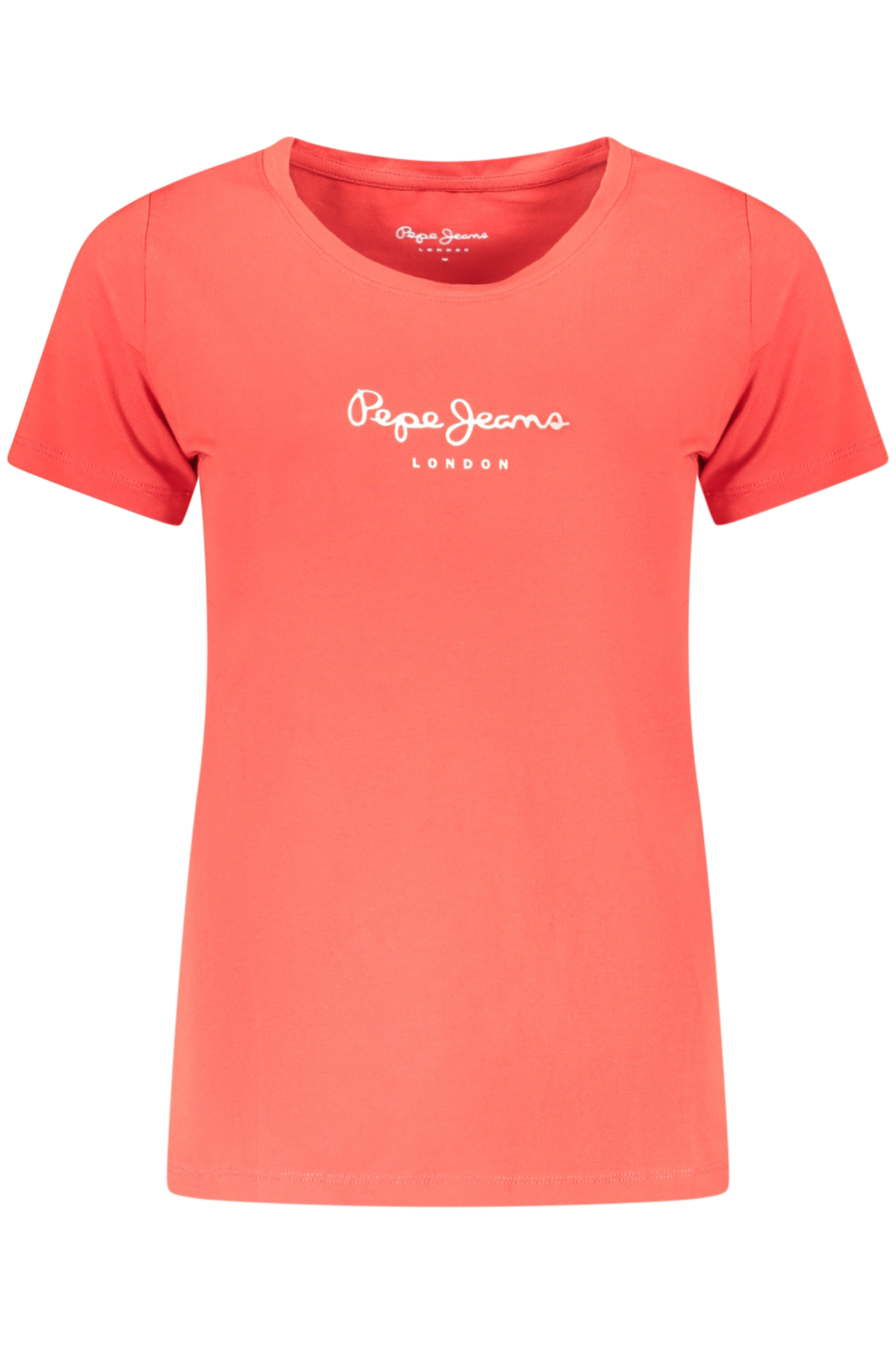 PEPE JEANS moteriški marškinėliai trumpomis rankovėmis, raudoni PEPE JEANS moteriški marškinėliai trumpomis rankovėmis, raudoni