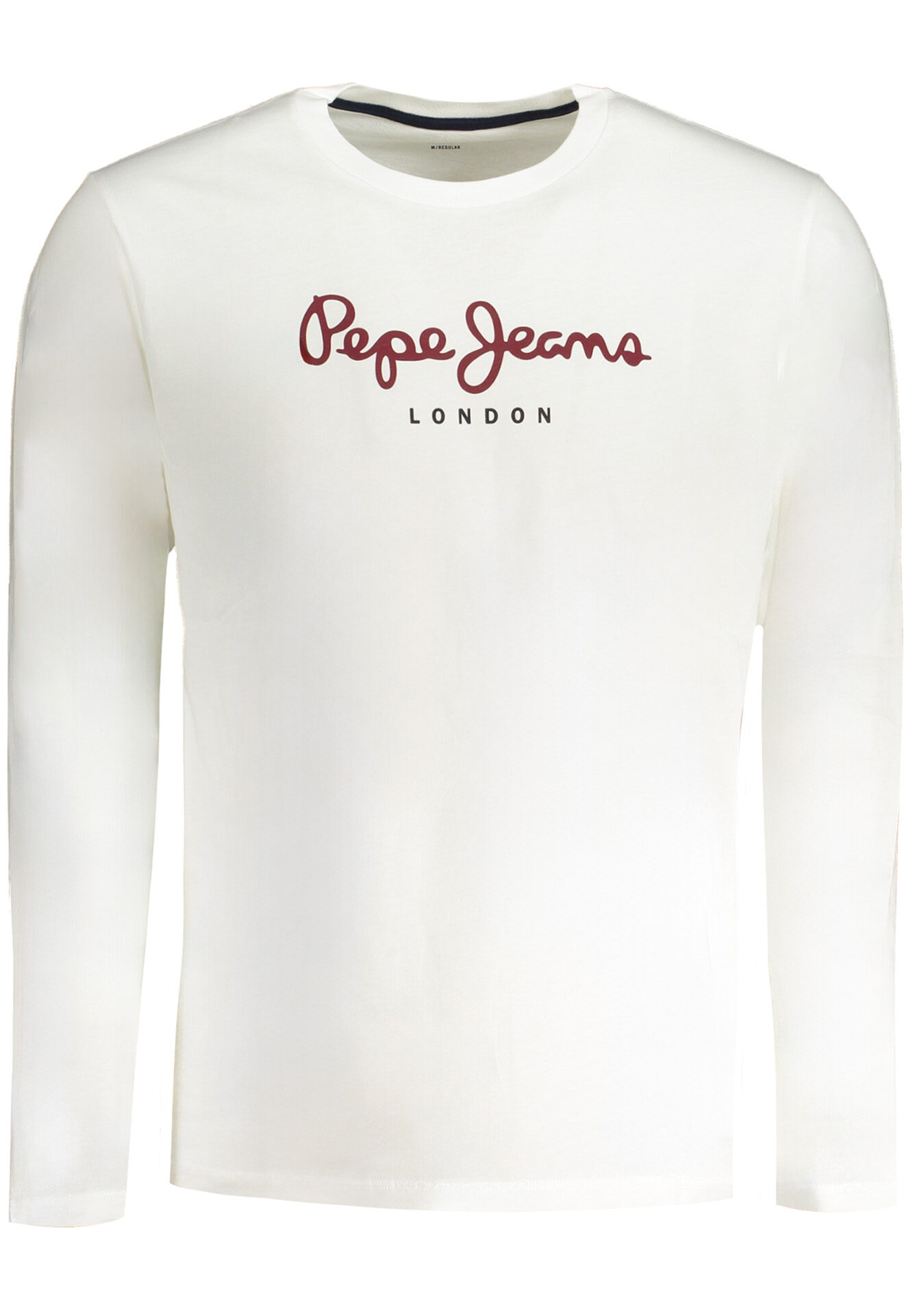 PEPE JEANS MEN'S LONG-SLEEVED T-SHIRT WHITE