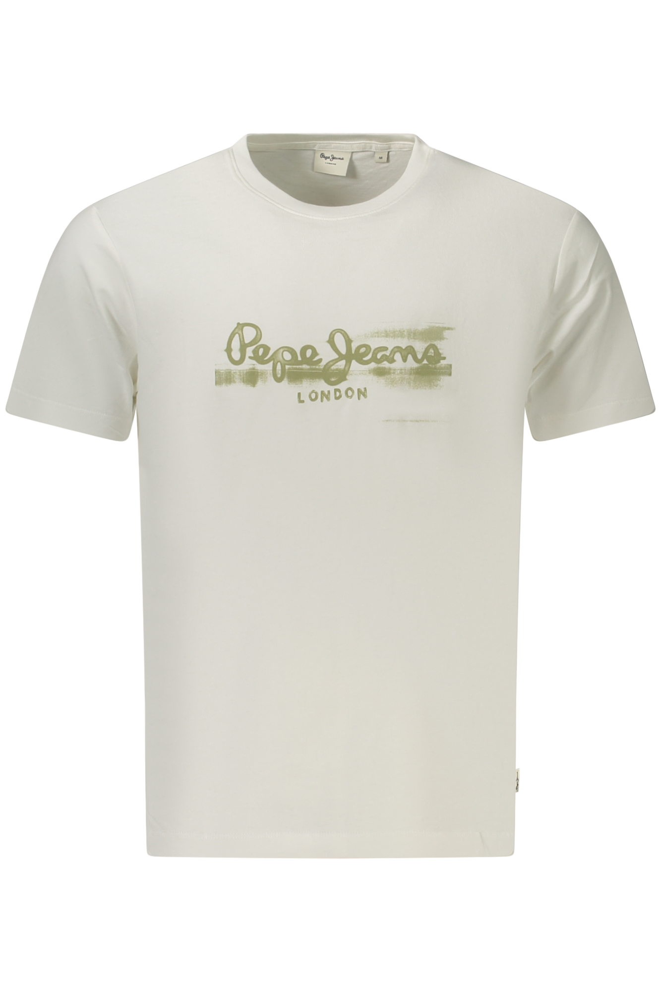 PEPE JEANS MEN'S SHORT-SLEEVED T-SHIRT WHITE PEPE JEANS MEN'S SHORT-SLEEVED T-SHIRT WHITE