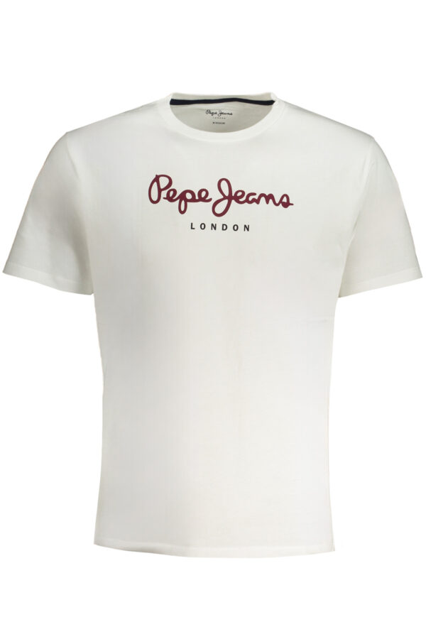 PEPE JEANS balti vyriški marškinėliai trumpomis rankovėmis