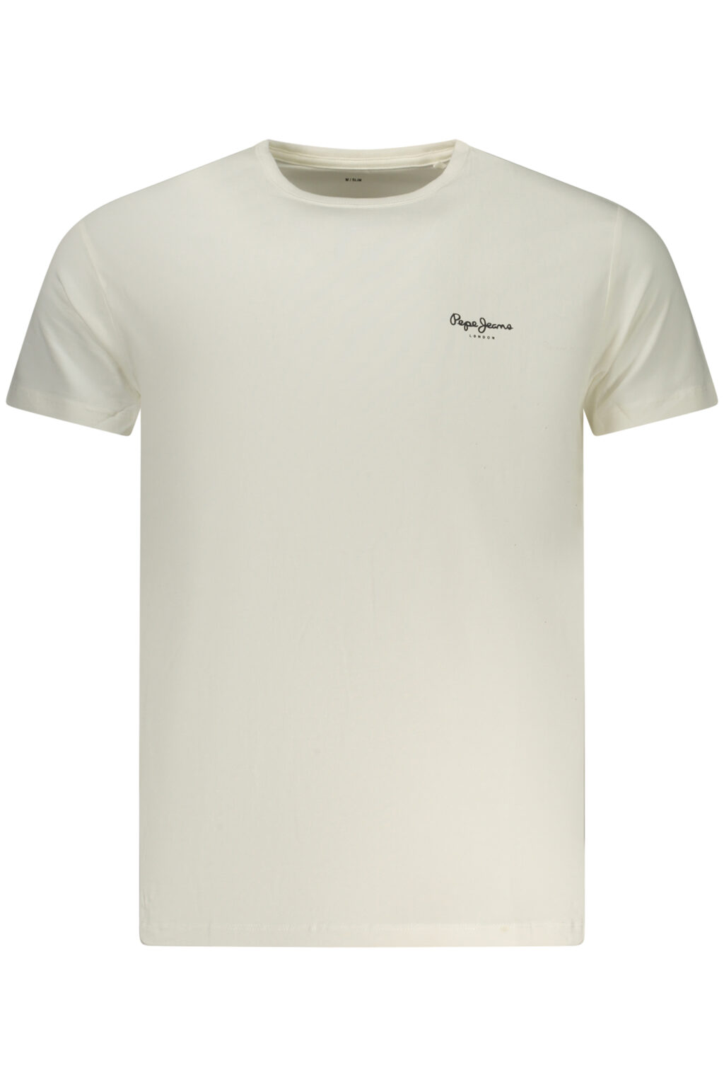 pepejeanst-shirtmanichecorteuomobianco_1 PEPE JEANS vyriški balti marškinėliai trumpomis rankovėmis