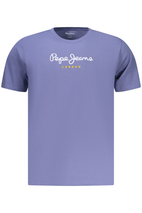 PEPE JEANS mėlyni vyriški marškinėliai trumpomis rankovėmis