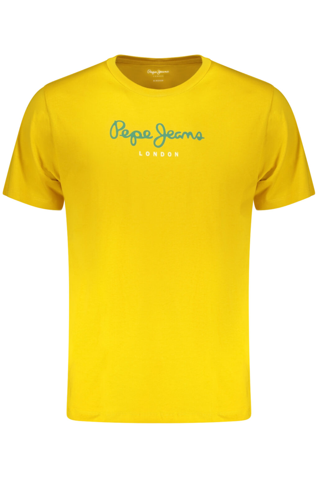 pepejeanst-shirtmanichecorteuomogiallo_1 PEPE JEANS geltoni vyriški marškinėliai trumpomis rankovėmis