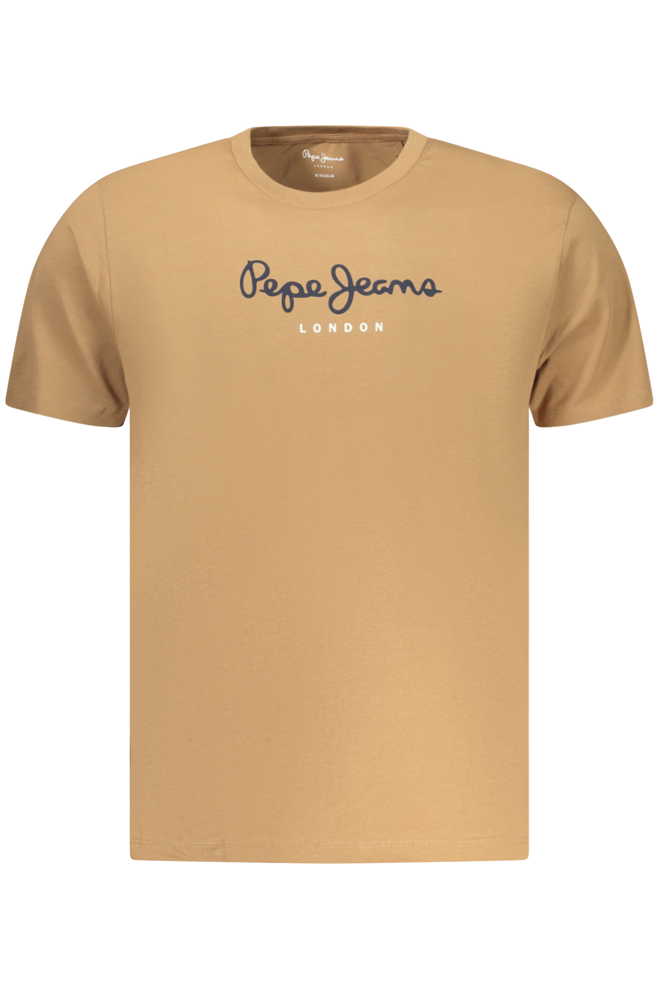 PEPE JEANS MEN'S SHORT-SLEEVE T-SHIRT, BROWN PEPE JEANS MEN'S SHORT-SLEEVE T-SHIRT, BROWN