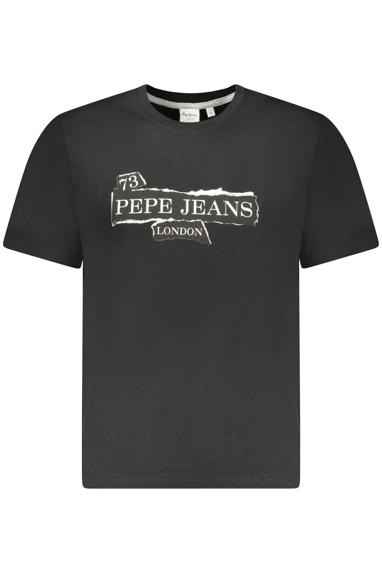 PEPE JEANS MEN'S SHORT-SLEEVED T-SHIRT BLACK PEPE JEANS MEN'S SHORT-SLEEVED T-SHIRT BLACK