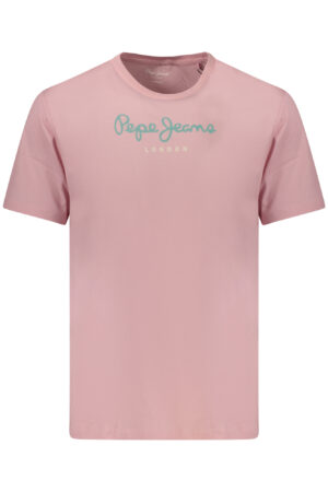 PEPE JEANS MEN'S PINK SHORT-SLEEVE T-SHIRT