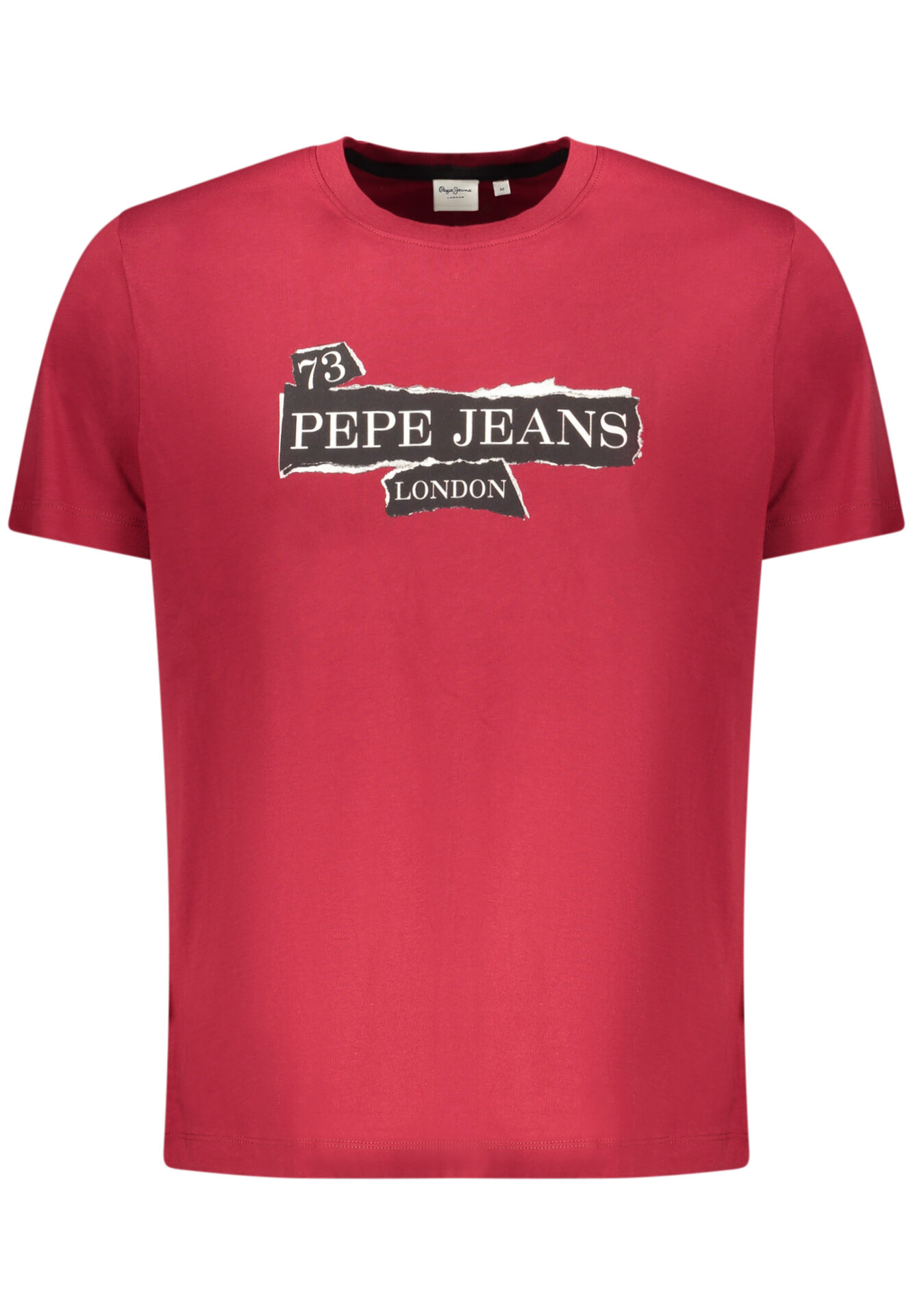 PEPE JEANS MEN'S SHORT-SLEEVED T-SHIRT, RED