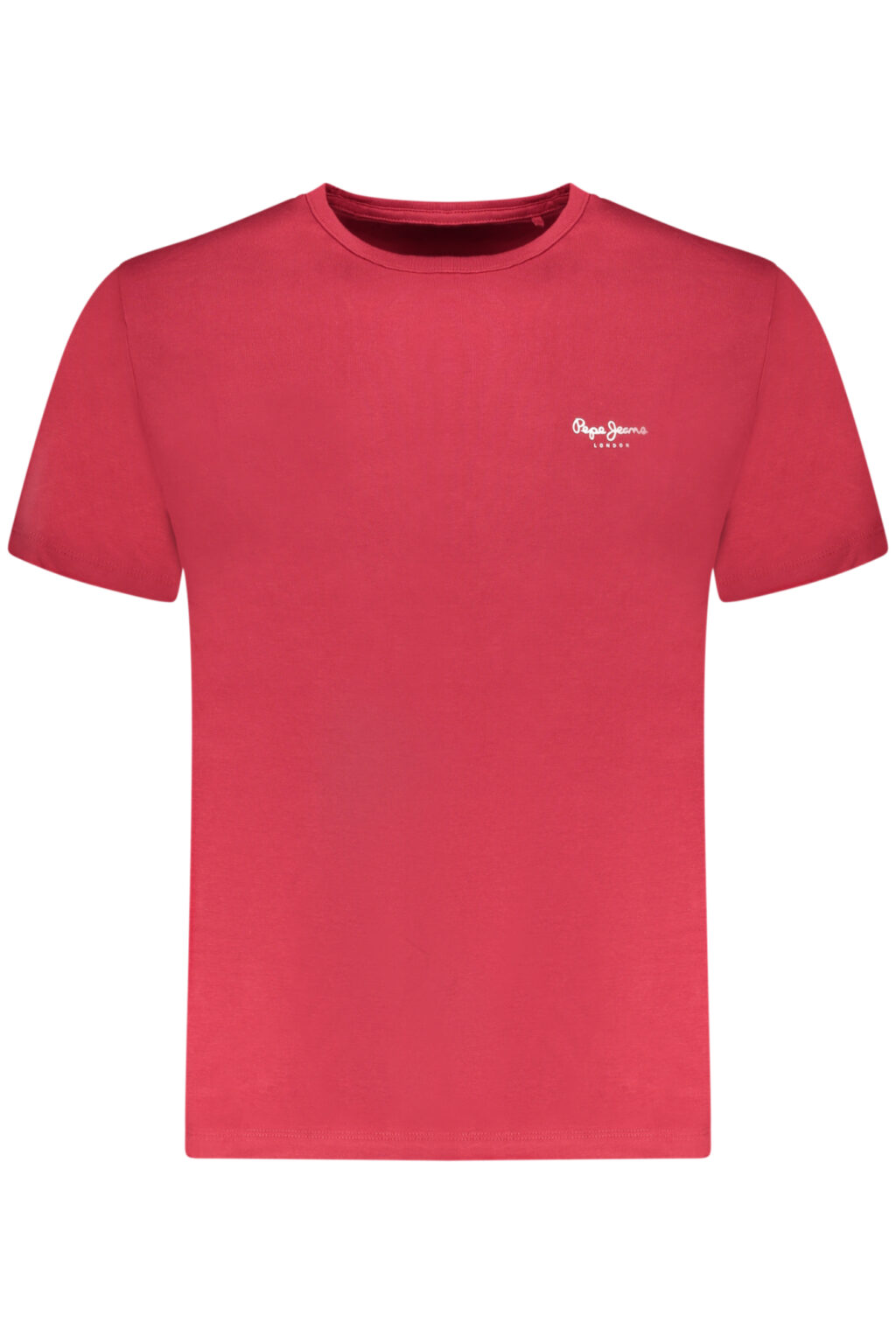 pepejeanst-shirtmanichecorteuomorosso_1 PEPE JEANS vyriški raudoni marškinėliai trumpomis rankovėmis