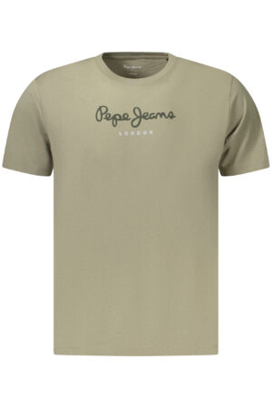 PEPE JEANS žali vyriški marškinėliai trumpomis rankovėmis