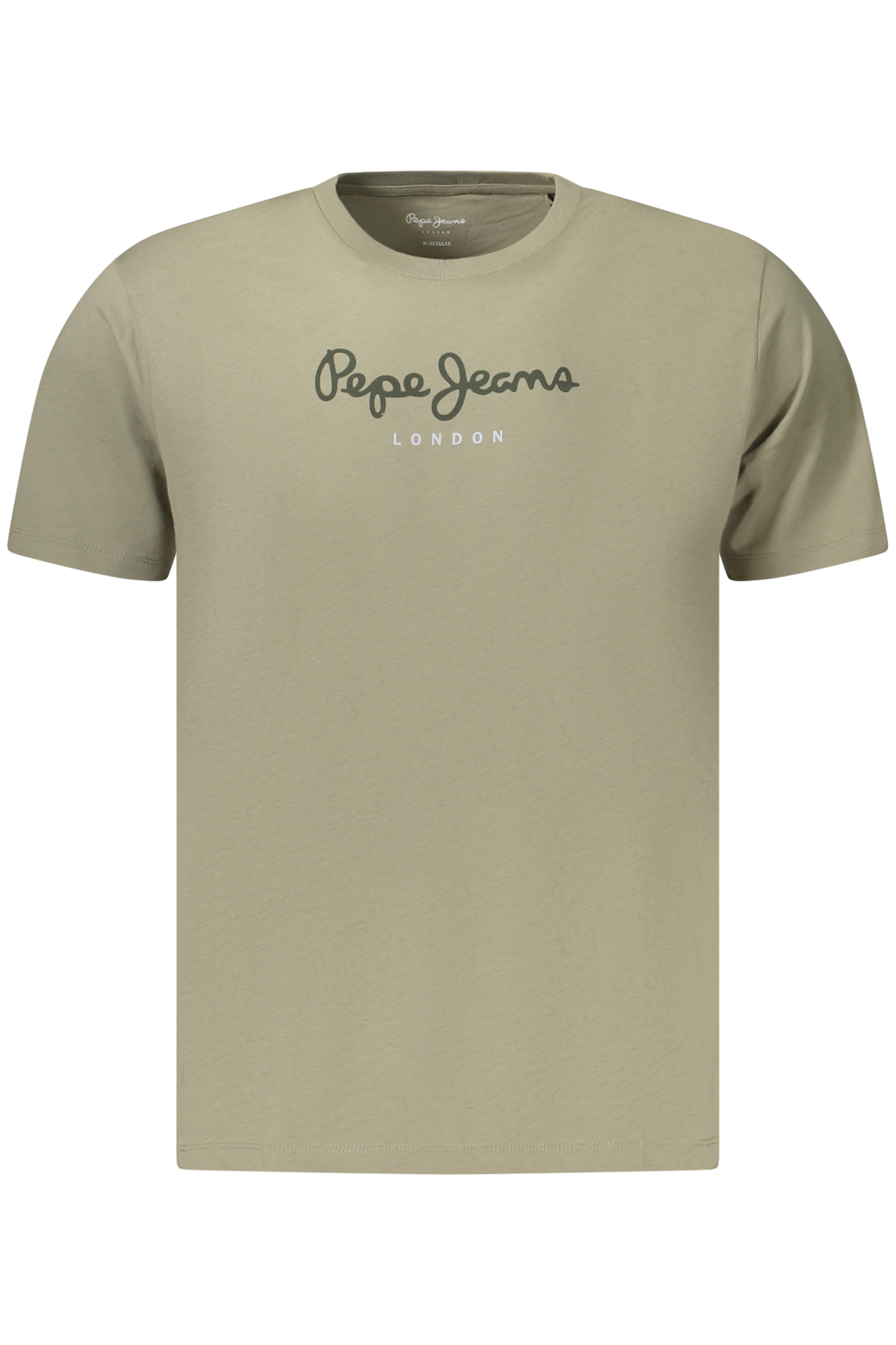 PEPE JEANS MEN'S SHORT-SLEEVED T-SHIRT GREEN PEPE JEANS MEN'S SHORT-SLEEVED T-SHIRT GREEN